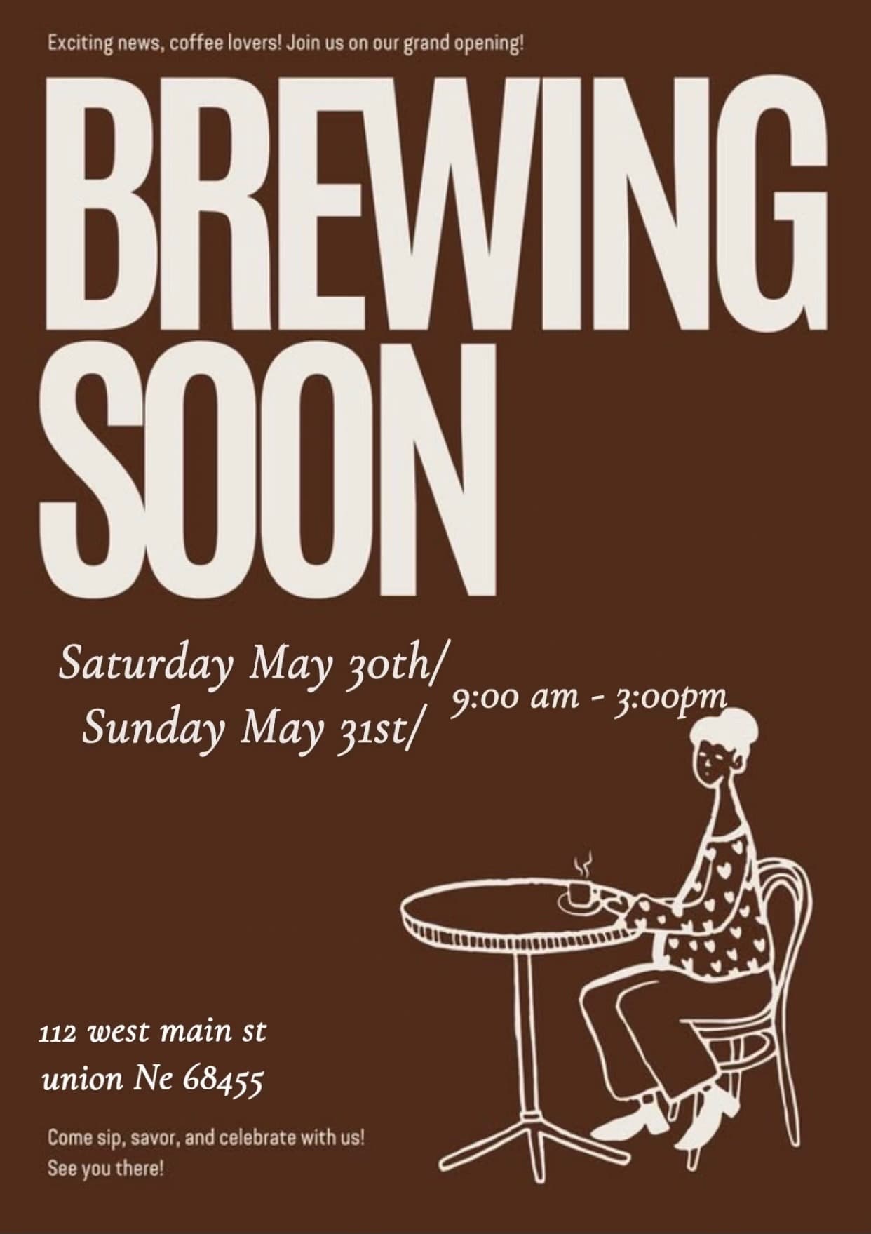 Brewing soon